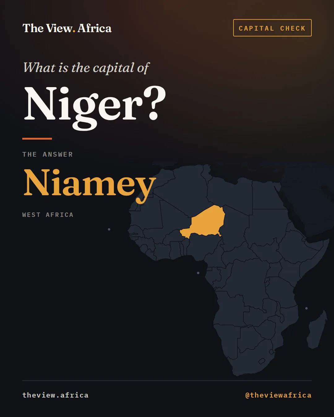 View Africa: 2026 10 12 Capital Niger