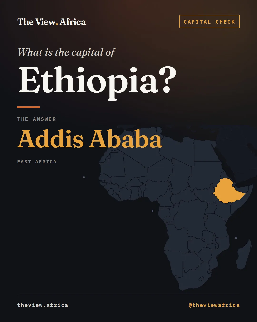 View Africa: 2026 10 19 Capital Ethiopia