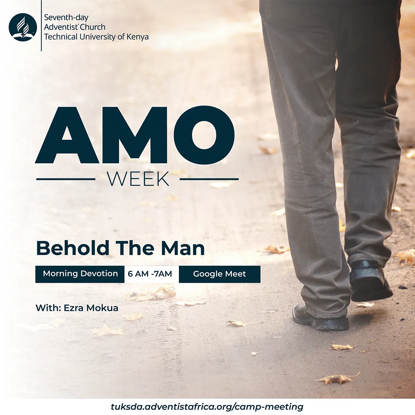 AMO Week poster: "Behold The Man"