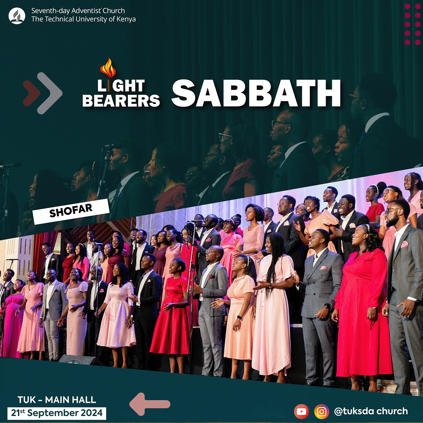 Light Bearers Sabbath post featuring the Shofar choir